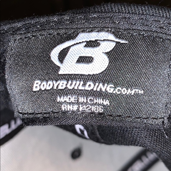 Bodybuilding .com SnapBack black hat white letters - Picture 6 of 8